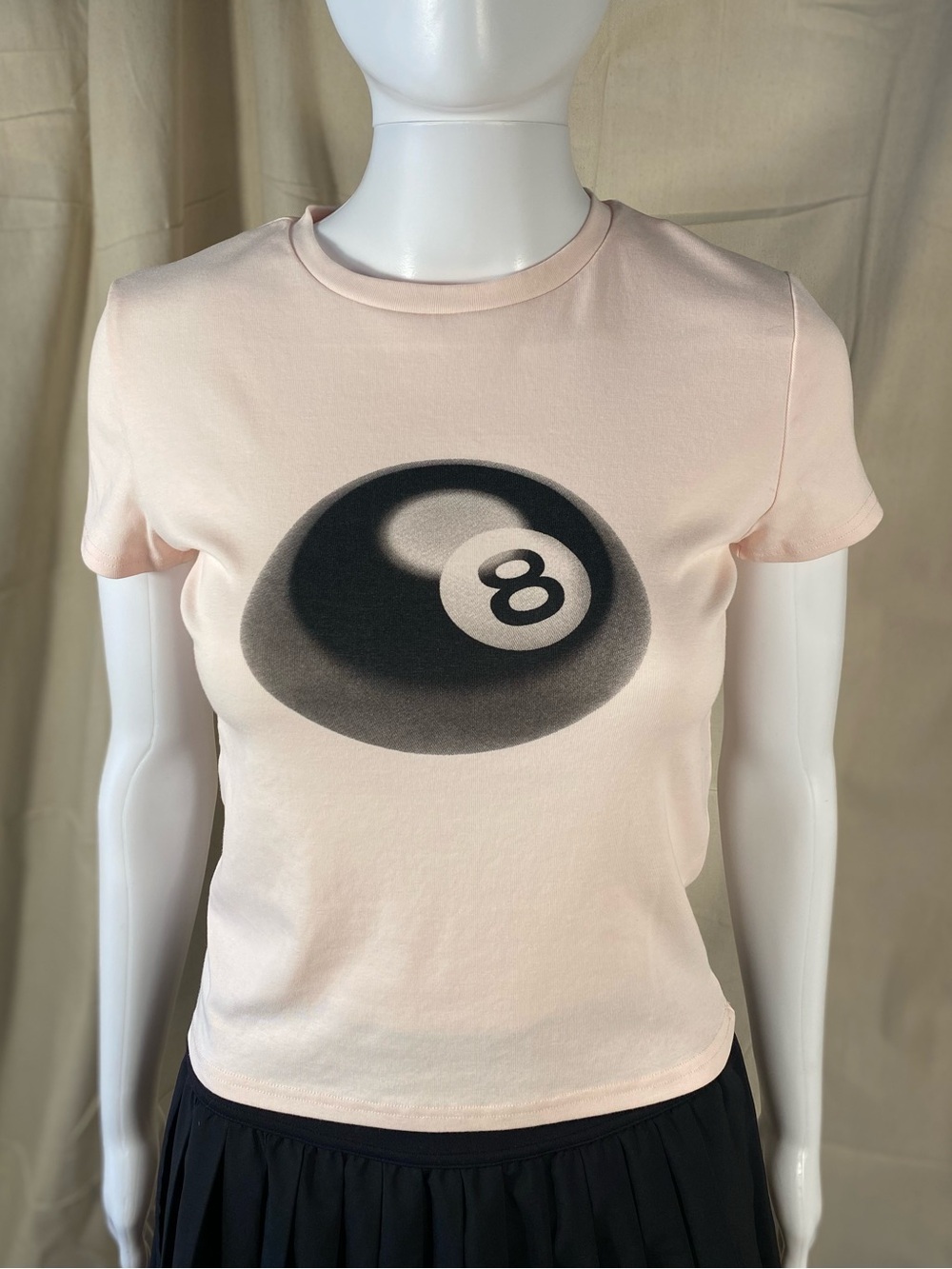 Edikted Pink 8 Ball Baby Tee